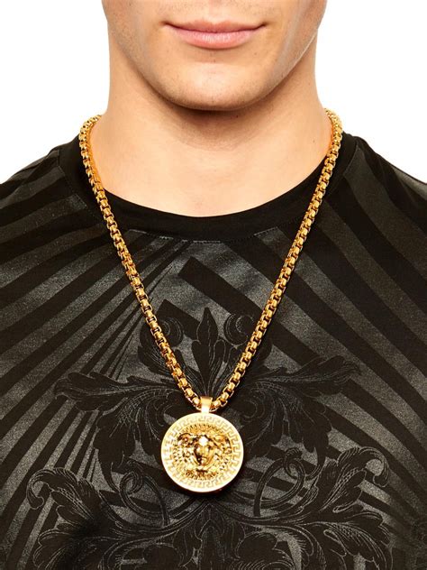 men versace necklace|versace gold jewelry for men.